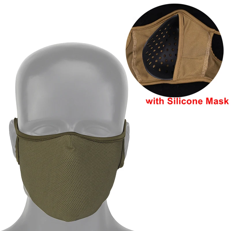 Pasamontañas táctico, máscara transpirable a prueba de viento para Airsoft, esquí, motocicleta, cubierta de media cara ajustable, bufandas para senderismo - imagen 2