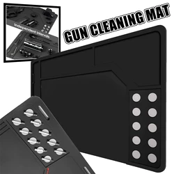 Estera de limpieza para pistola y rifle con puntos magnéticos