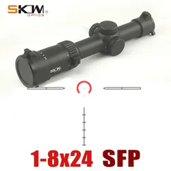 SKWoptics Anillas Montaje 30mm Visor 1-8x24 MIL Táctico