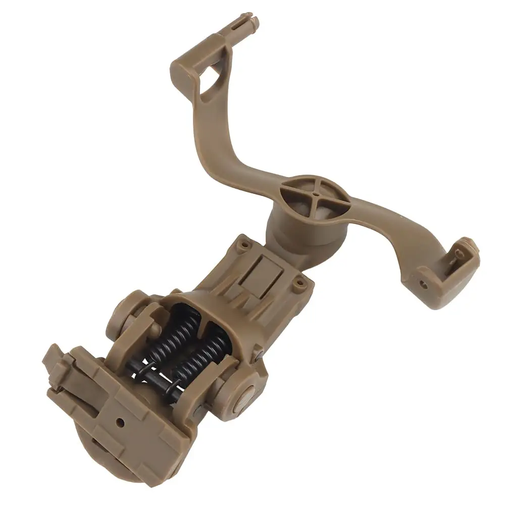 BOOIU-soporte táctico para auriculares, adaptador de auriculares para casco de arco, Kit adaptador de riel para casco con rotación multiángulo compatible con riel de arco OPS Core - imagen 5