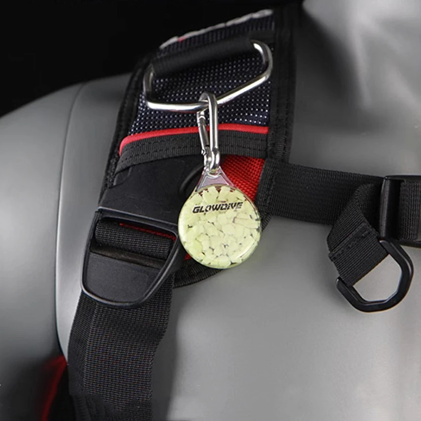 Mini ganchos de resina luminosos de alto brillo para buceo, tierra rara, uso repetido de larga duración con 316 hebillas, decoración de mochila - imagen 5