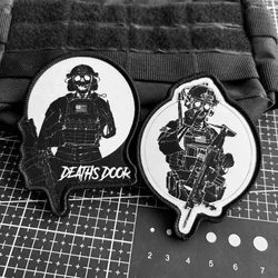Parche táctico calavera fusilero ejército gancho y bucle para mochila