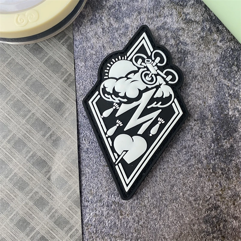 Insignia de moral de tormenta de UAV ruso, pegatinas de tela de PVC, brazalete militar táctico, gancho y bucle, pegatinas para sombrero y mochila al aire libre - imagen 2