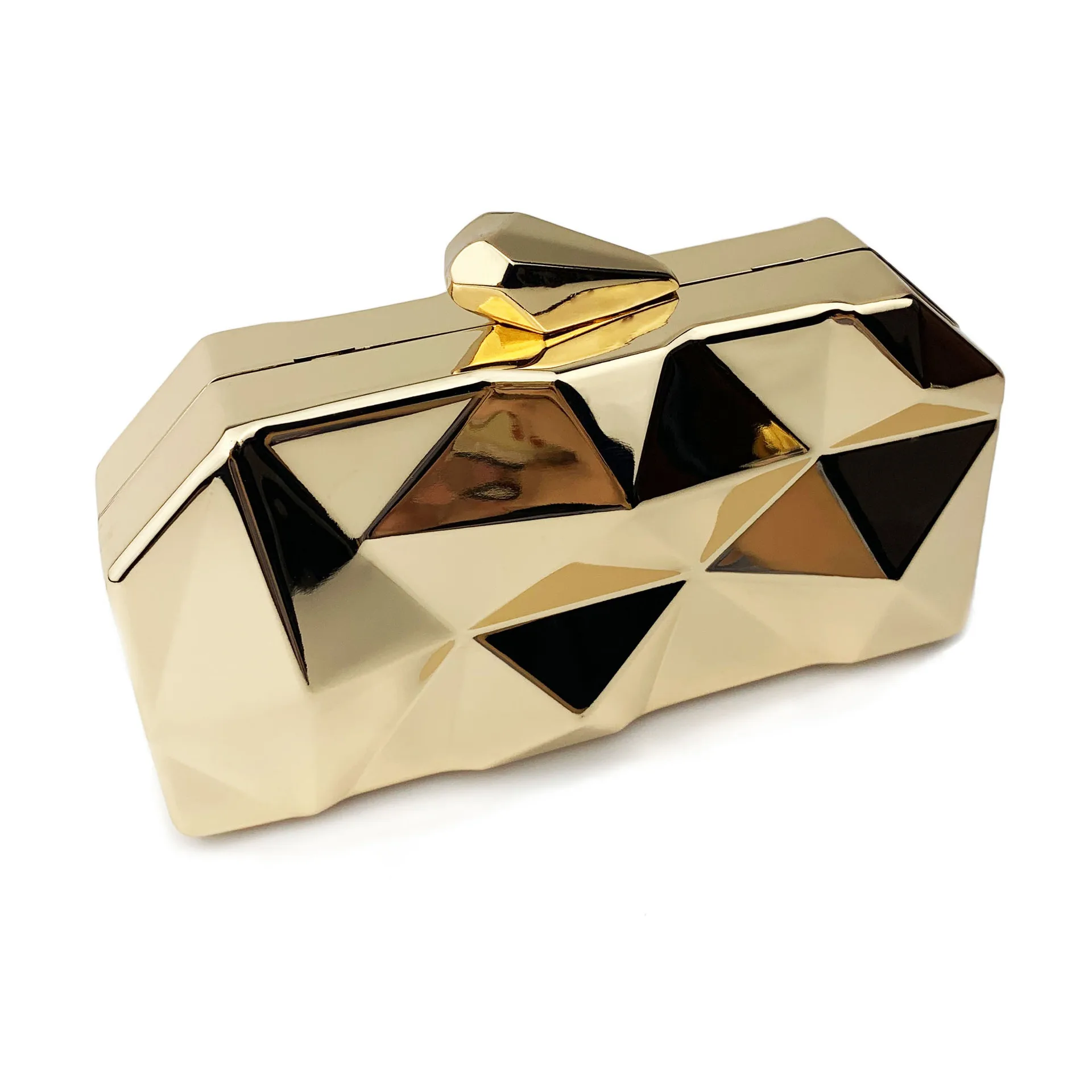 Lawaia Bolso de mano de acrílico con forma especial, bolso de noche de 17-11-6cm, bolsos únicos para mujer, bolso con forma metálica - imagen 5