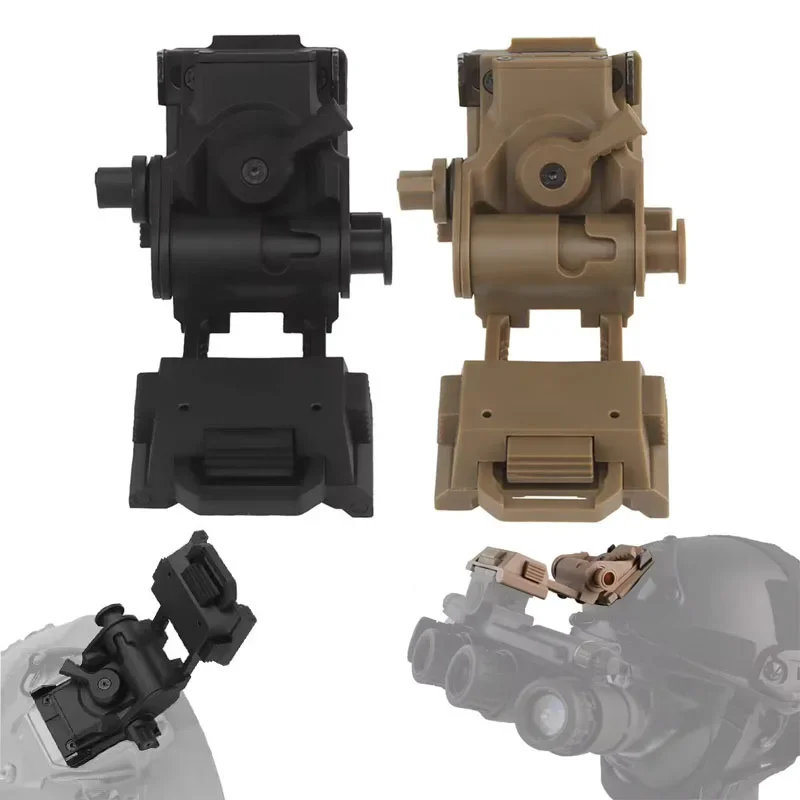 L4G24 Metal/Nylon gafas de visión nocturna tácticas soporte para casco soporte para PVS15/18 deportes al aire libre - imagen 5