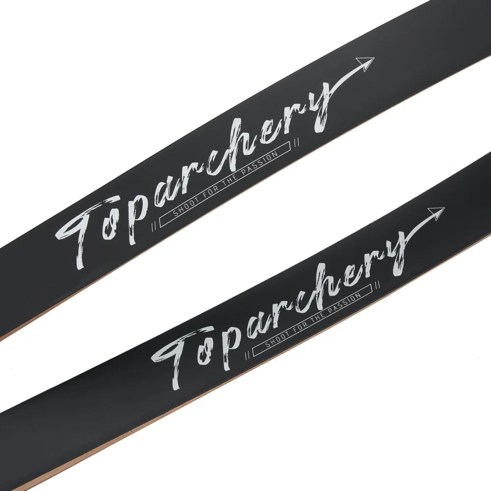 Toparchery 62 "tiro con arco recurvo y flechas mano de madera 20-50 libras para adultos y principiantes Kit de práctica de caza al aire libre - imagen 5