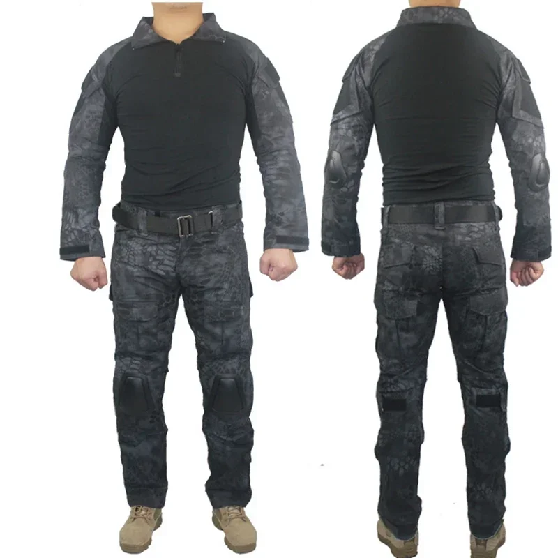 Trajes de uniforme táctico Milita, traje de camuflaje, camisas de caza, pantalones, conjuntos de ropa de Paintball Airsoft, uniforme de camuflaje para exteriores - imagen 5