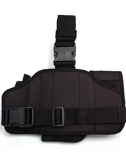 Pegatinas tácticas universales ajustables para caza, Molle, diseño de pierna caída, Panel de plataforma de nailon con funda para pistola, bolsa - imagen 5