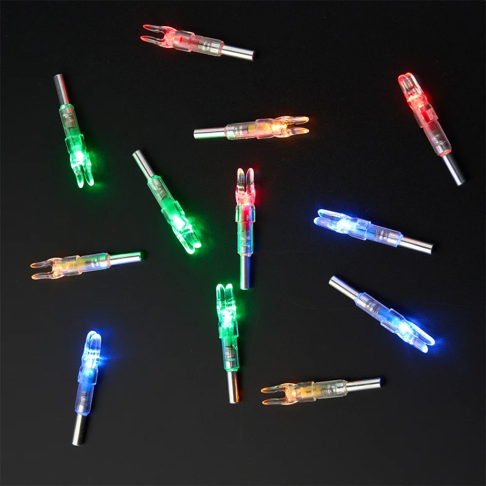 3 uds flecha de tiro con arco LED Nocks iluminados OD 6,2mm luz brillante de alta calidad para accesorios deportivos de caza nocturna - imagen 5