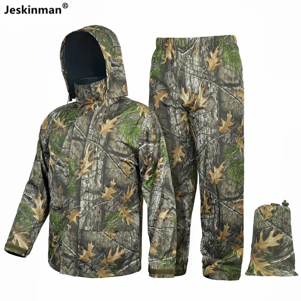 Ultra chubasquero impermeable camuflaje biónico ripstop caza senderismo