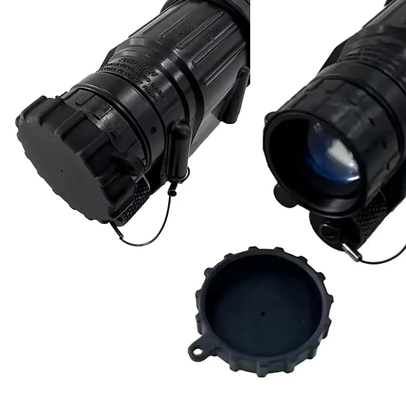 PVS14 cubierta táctica de goma – Protector antipolvo objetivo - imagen 2