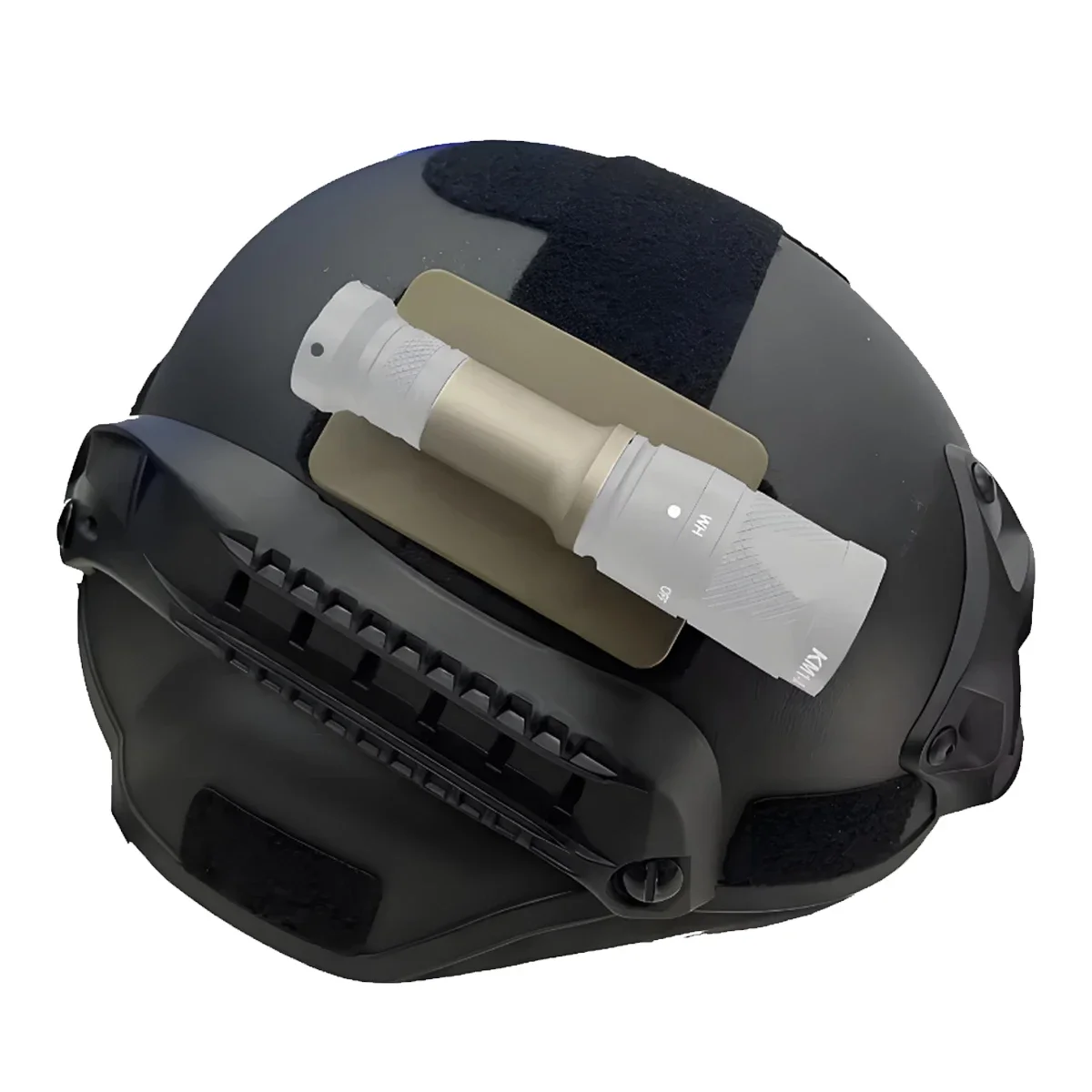 Lámpara para casco M300, Base de Velcro SS MAX, aluminio, serie SF M600, cuerpo de montaje de luz de explorador para linterna IR M300V M323V M600V M622V - imagen 4