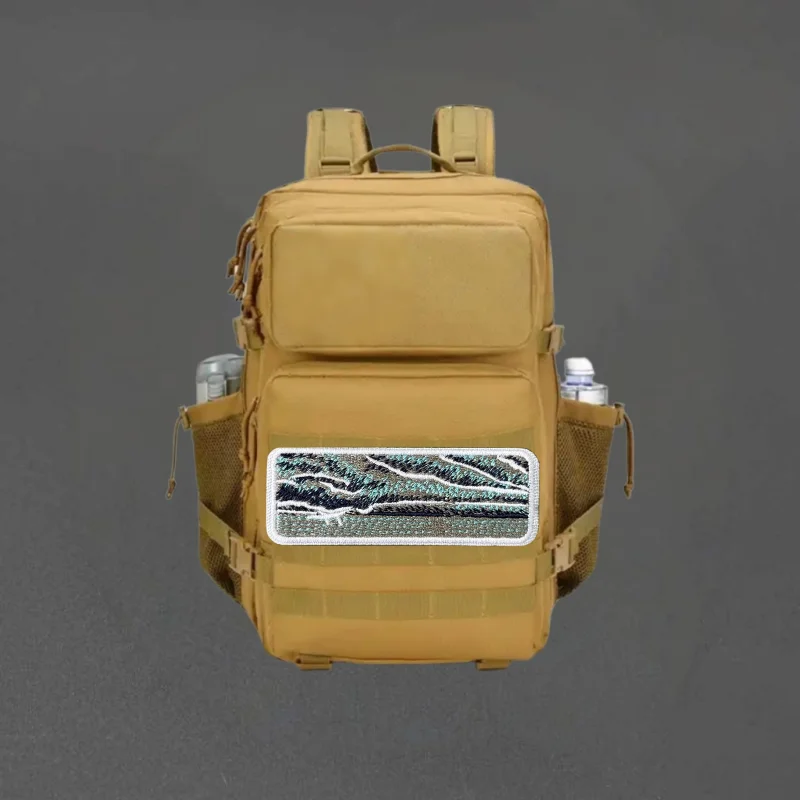 Parche bordado ondulado para chaleco táctico, sombreros con gancho y bucle, insignia de moral, mochila, pegatinas decorativas, parches para brazalete para ropa