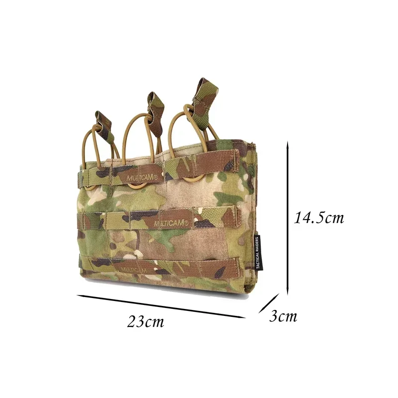 Bolsa táctica para revistas, portador de placas Airsoft, doble MOLLE Mag, soporte 556, bolsa para revistas abierta - imagen 5