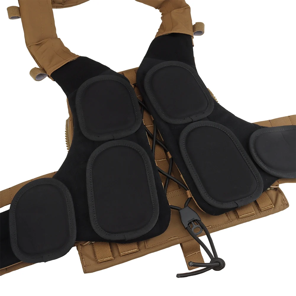 AVS MBAV portador de placa táctica MOLLE Airsoft chaleco de combate de entrenamiento de caza con sistema de liberación rápida Modular cómodo adaptable - imagen 4