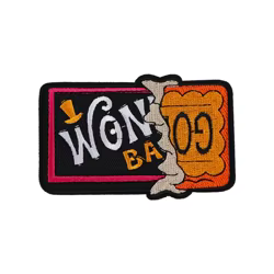 Parches bordados de billete de Chocolate en mochila, pegatinas para ropa, parches de hierro de Anime para ropa a rayas