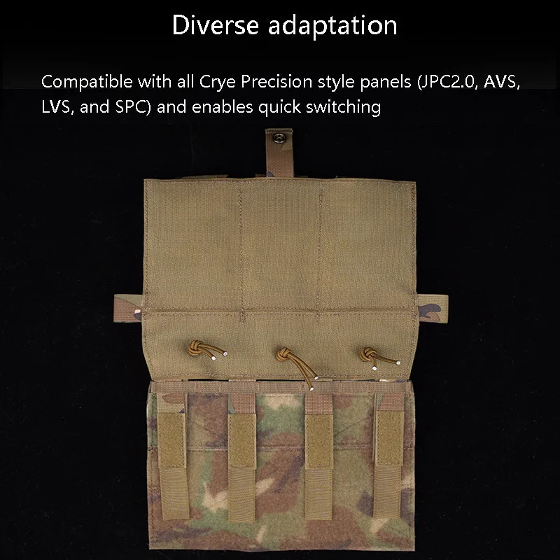 Adaptador de conversión de placa de Panel frontal táctico, accesorios de aletas de cambio rápido, chaleco Crye AVS JPC AVS SPC, portador de placa Airsoft - imagen 5