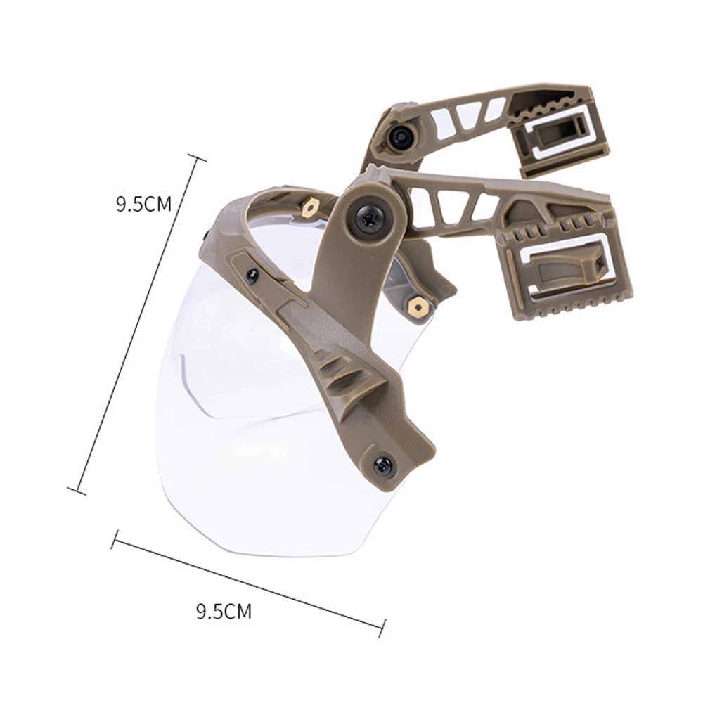 Casco táctico Wendy 3,0, gafas plegables para caza al aire libre, tiro, casco Airsoft, gafas de protección con montaje en riel, equipo de ciclismo - imagen 3