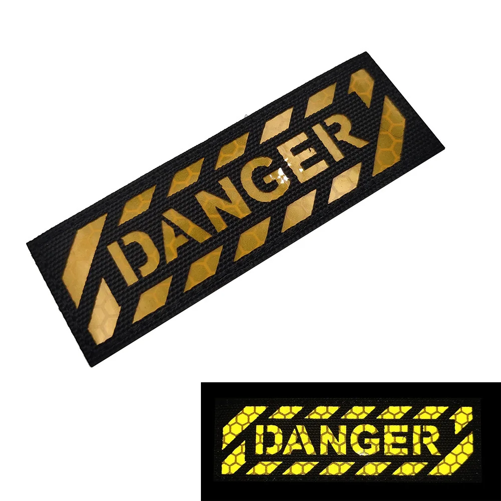 Insignia de identificación nocturna de advertencia IR reflectante inglés ganador, brazalete, insignia de moral, parche, pegatina de mochila, parche personalizado - imagen 2