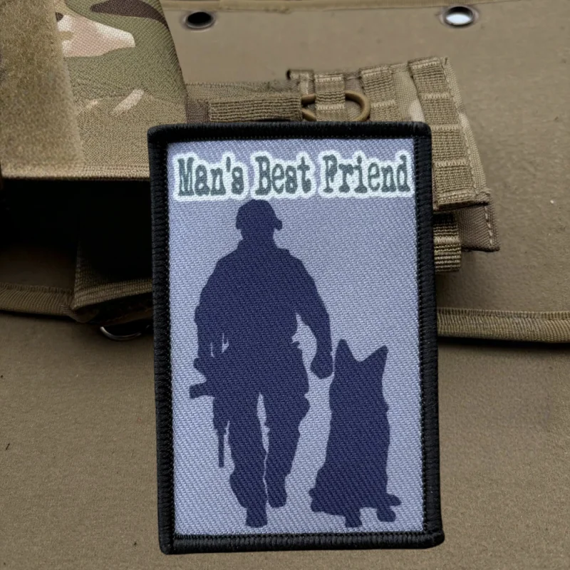 Parche estampado de mejor amigo para hombre, chaleco táctico, insignia de moral con gancho y bucle, pegatinas decorativas para mochila, parches para brazalete para ropa - imagen 2