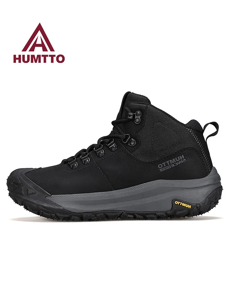 Humtto, zapatos de senderismo para exteriores para hombre, botas para la nieve, zapatos de caza de golpes, zapatillas deportivas, zapatos de trekking todoterreno, botines informales - imagen 2
