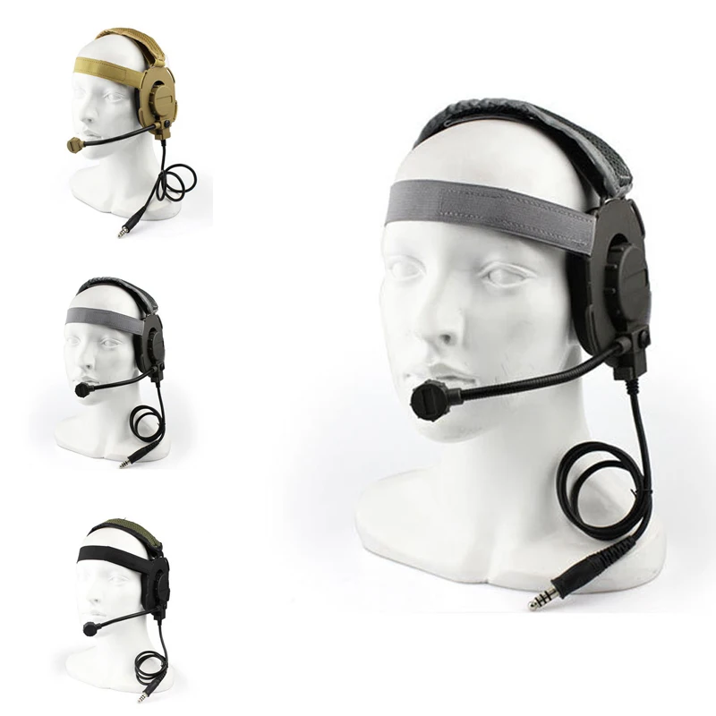 Auriculares Tácticos Militares - Vista frontal completa