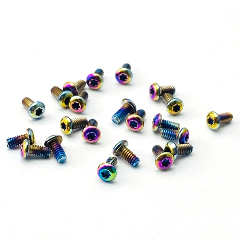 10 Uds. Tornillos para cuchillo plegable de bolsillo de acero inoxidable T6 ciruela tornillos DIY para araña \ EMS \ XM18 / mariposa / ZT Вonesты - imagen 3