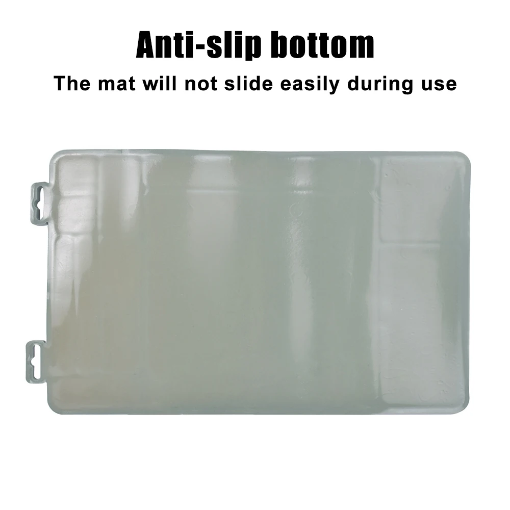 Estera de limpieza para pistola, estera de mantenimiento de pistola con piezas organizadoras, estera de reparación de pistola de PVC de goma antideslizante, 40x25cm - imagen 3