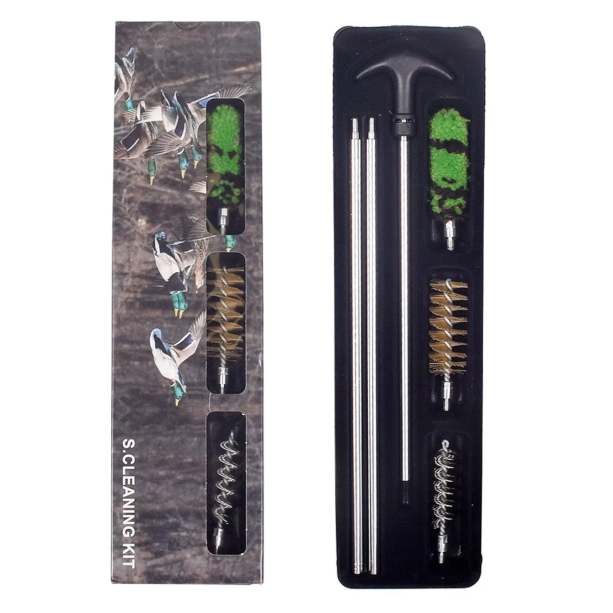 Juego de limpieza táctica 6 unids/set 12GA 16GA 20GA 410GA calibre caza pistola varilla cepillo Rifle pistola tubo barril Kit de limpieza herramientas - imagen 2