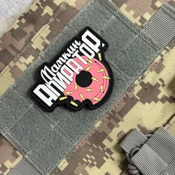 Parche Táctico Militar Morale de Operador, Parche de PVC con Gancho y Bucle para Mochila, Apliques Personalizados