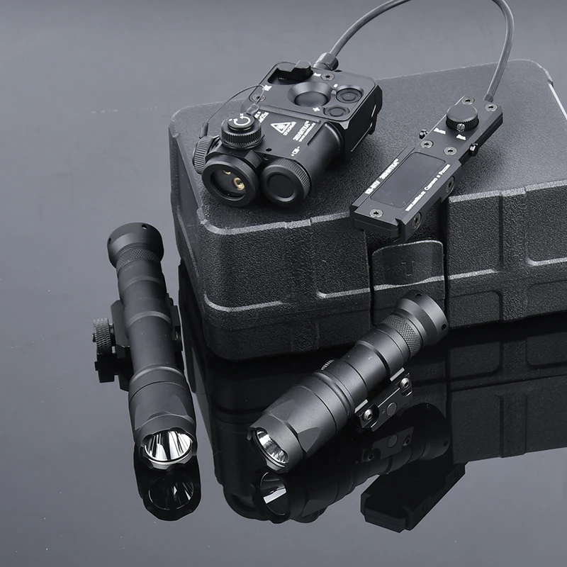 Zenitco táctico Perst 4, puntero de punto rojo y verde, mira IR, láser Surefi M300 M600, luz de arma Airsoft para riel AR15 AK47 AK - imagen 5