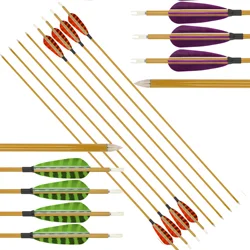 6/12 Uds. Flechas de 32 pulgadas columna vertebral 900 flecha de carbono mezclado pluma de pavo de 3 pulgadas para arco compuesto recurvo caza tiro con arco