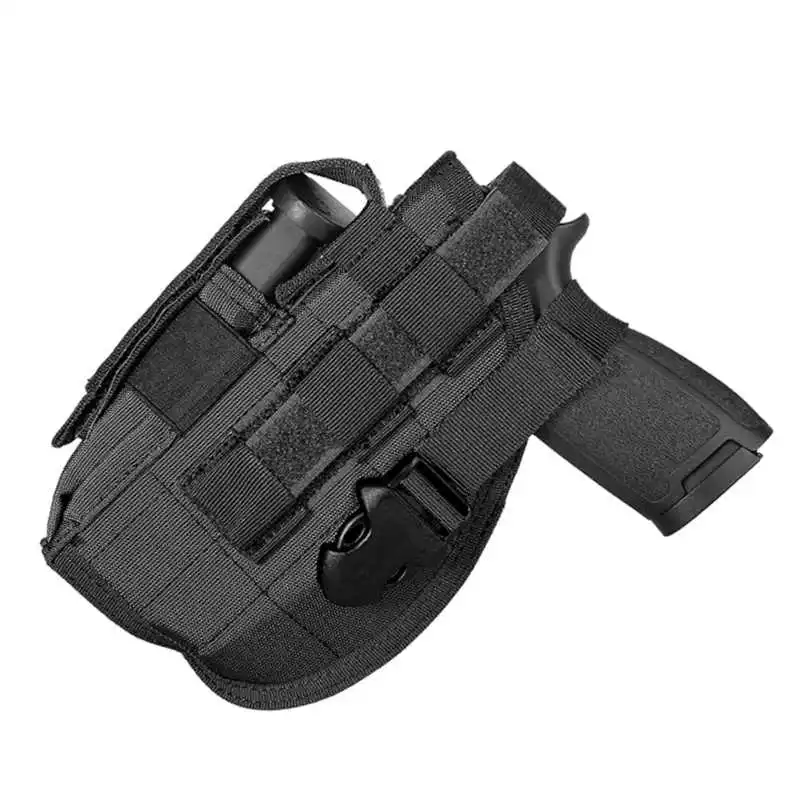 Funda táctica Universal MOLLE, bolsa para pistola para revólver, compacta, subcompacta, mano derecha, Airsoft, caza y tiro - imagen 5