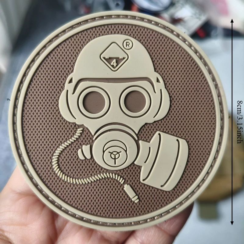 Parche de PVC 3D de calavera para chaleco táctico, sombreros con gancho y bucle, insignia de moral, mochila militar, pegatinas decorativas, parches para brazalete para ropa - imagen 2