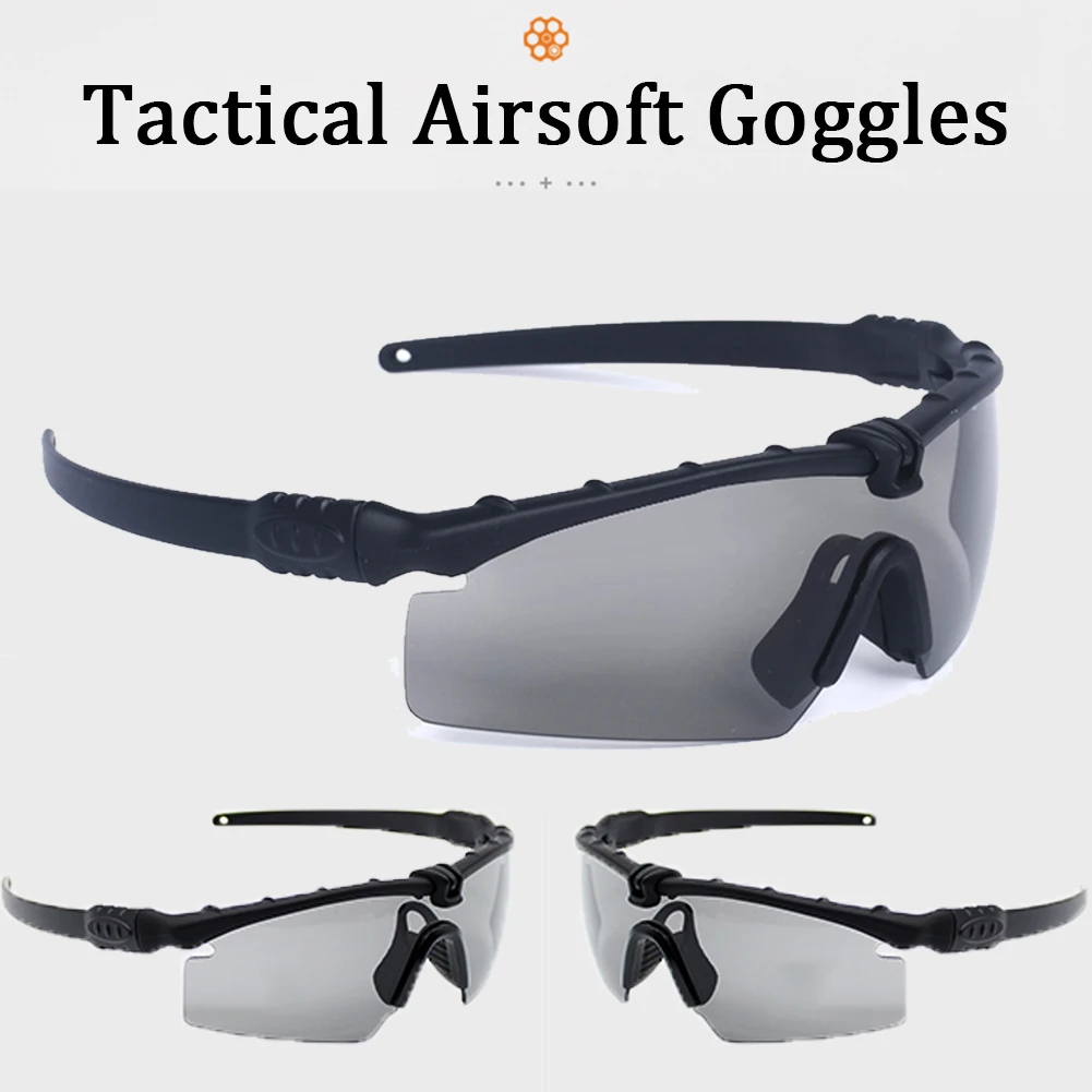 Casco Táctico MICH 2000, con Gafas de Airsoft, Linterna y Montaje NVG, para La Caza Al Aire Libre de Paintball CS - imagen 4