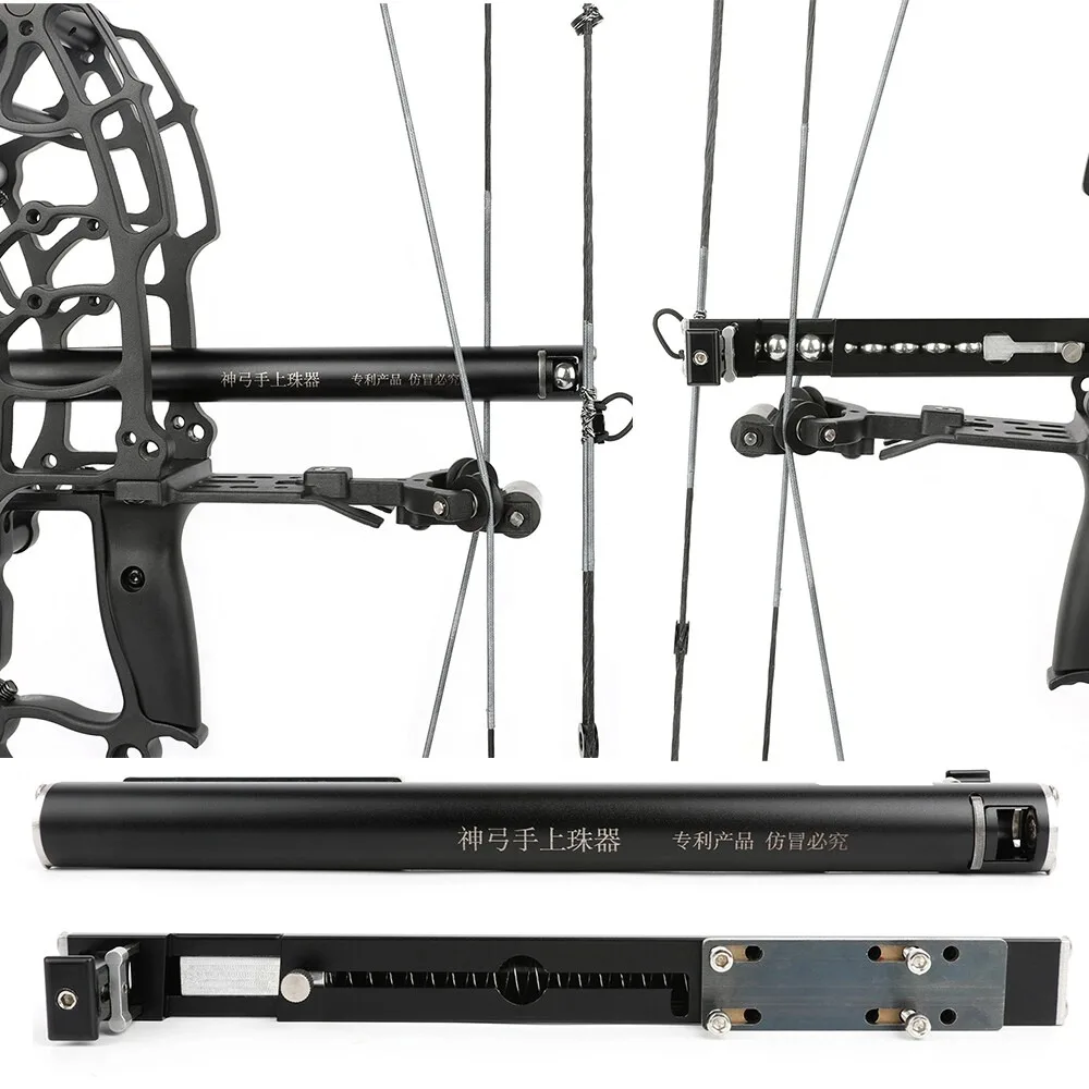 Tija de bola de acero con arco compuesto, lanzador de fuego rápido de 12 rondas, arco de doble uso, accesorio Universal de aleación de aluminio para tiro