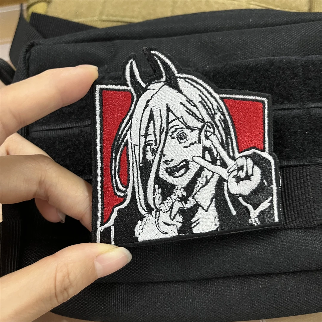 Emblema de personajes de Anime, parches de ropa de gancho y bucle, brazalete, insignia de moral, mochila táctica, pegatina de sombrero, parche DIY - imagen 3