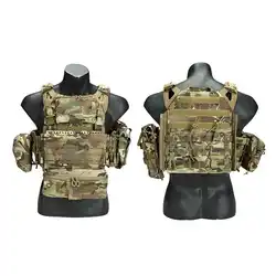 Chaleco táctico JPC 2.0 de liberación rápida MOLLE para airsoft