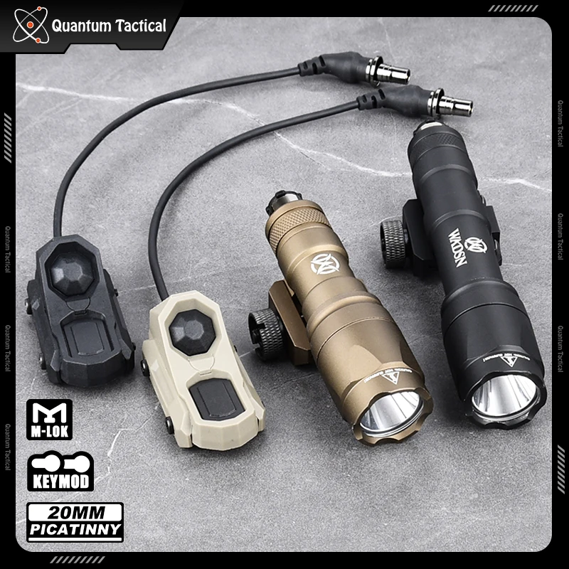 Linterna táctica Surefir M600C SF M300A, Arma de caza, luz AXON, interruptor de 20mm, MLOK Picatinny, llavero de Airsoft M300M600 - imagen 4