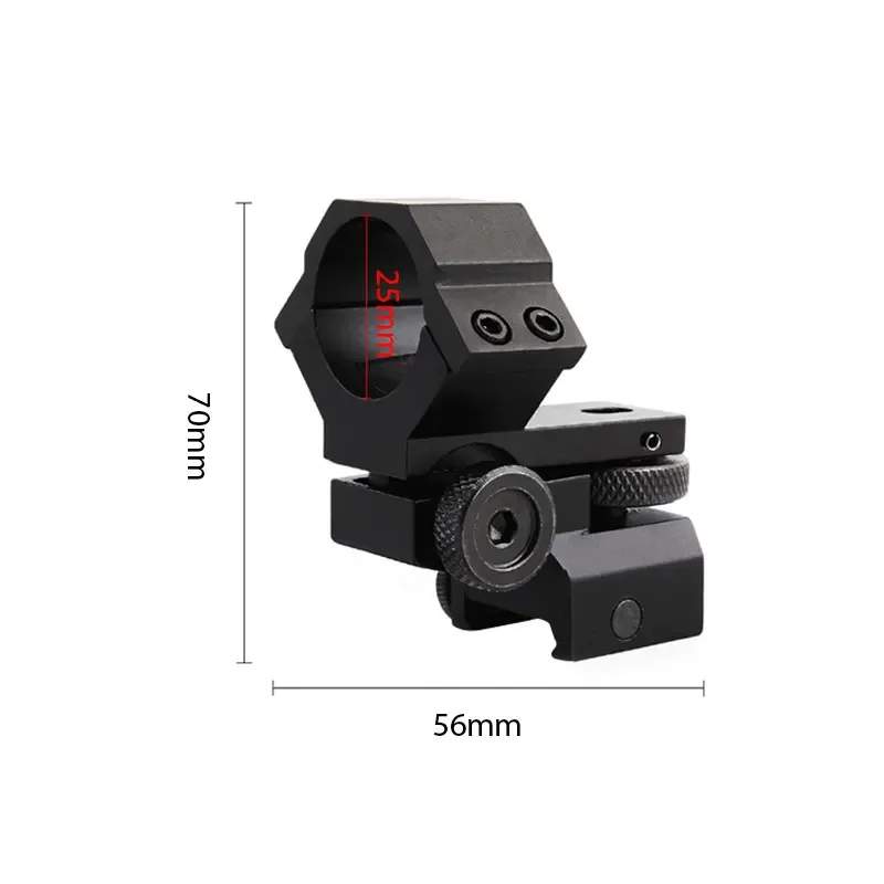Soporte de alcance ajustable con doble clavo, anillo de 25,4mm compatible con mira láser, abrazaderas para linterna, accesorio de soporte - imagen 3