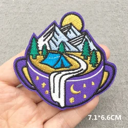 Parche táctico montaña bordado – Termoadhesivo para chaleco o mochila