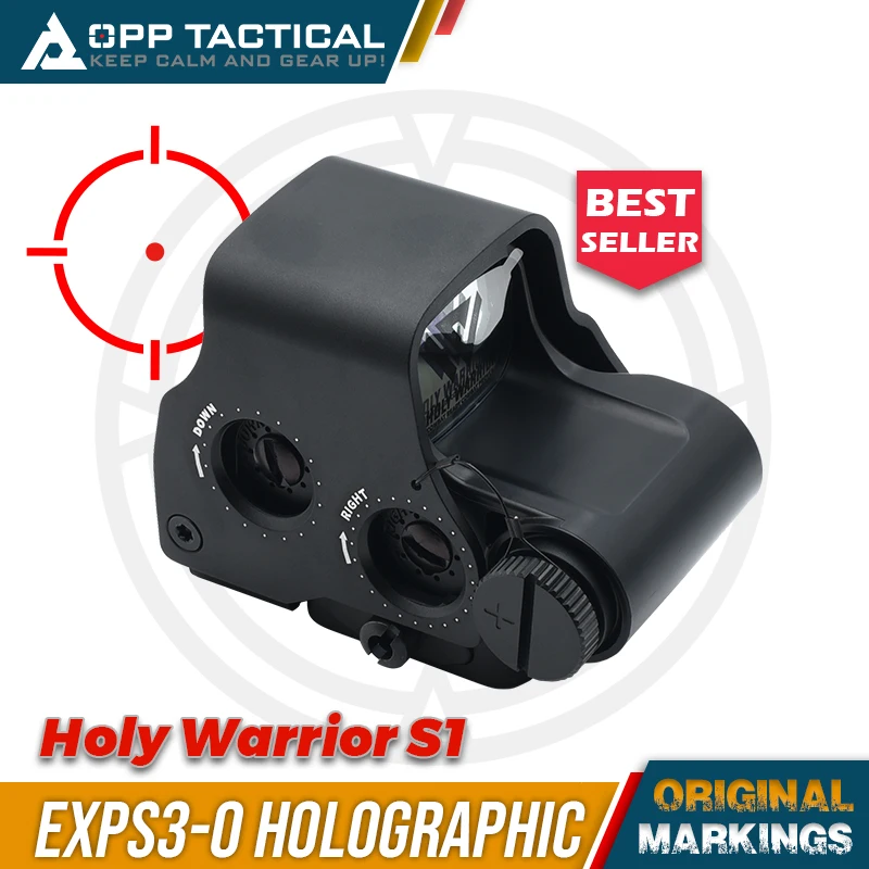Nuevo 2024 Holy Warrior S1 EXPS-3-0 función NV 558 punto rojo mira de caza holográfica Airsoft con marcas originales completas - imagen 2