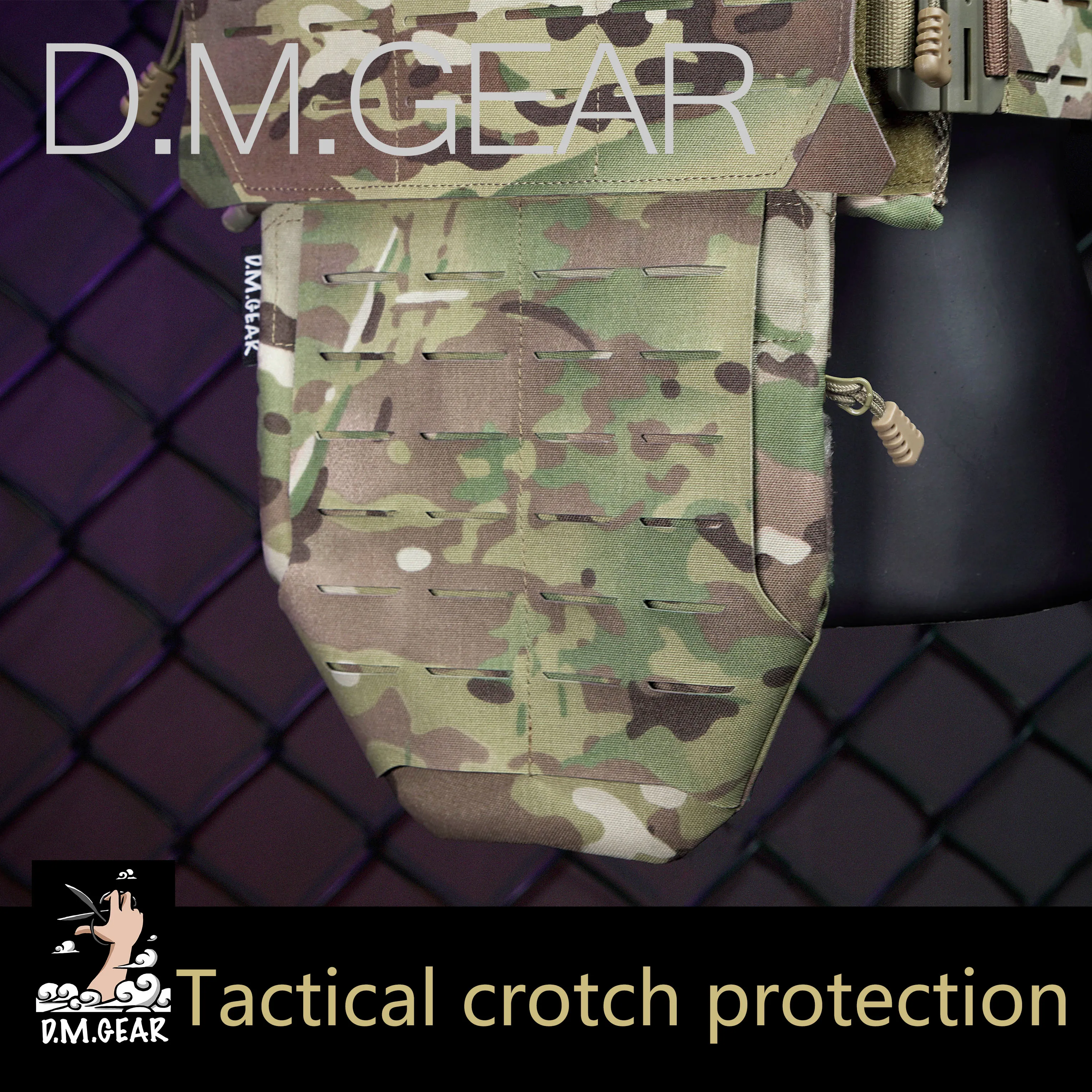DMGear-Chaleco plisado táctico para hombre, equipo de protección de la ingle en la entrepierna, accesorio Airsoft War, bolsa de armadura corporal Molle, equipo - imagen 2
