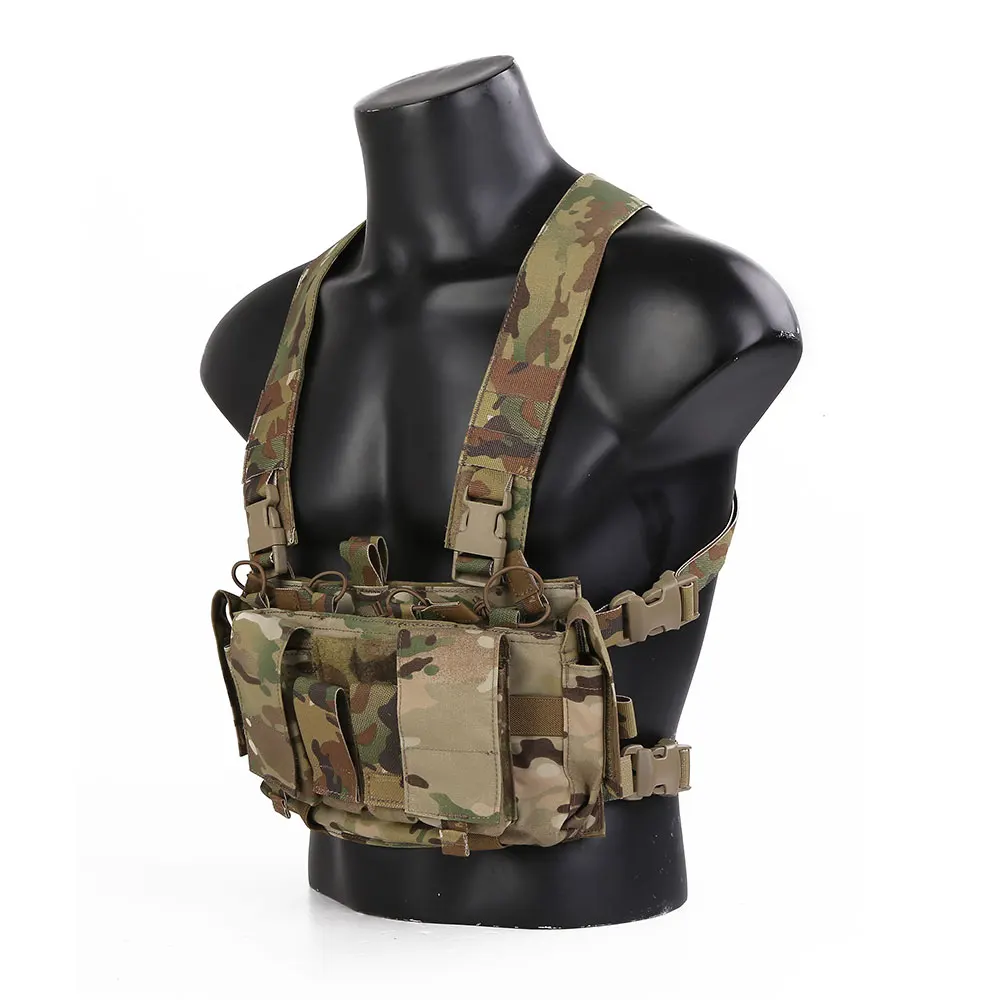 Emersongear D3CRM-Kit de arnés X para pecho, chaleco táctico, correa trasera para el pecho, sistema de transporte funcional, caza, combate, nailon EM7409 - imagen 3