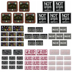 Pack 10 parches bordados termoadhesivos frases ropa militar