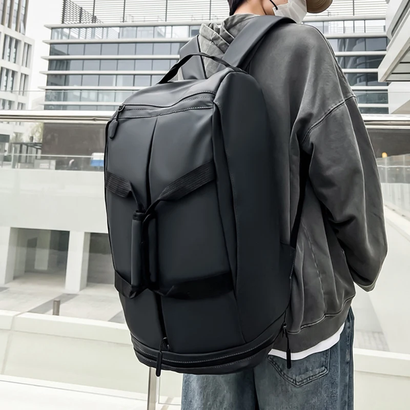 Bolsa de gimnasio, bolsas de lona para Yoga y Fitness, mochila deportiva con paquete de zapatos, mochila para acampar al aire libre, senderismo, equipaje de viaje, bolso de natación - imagen 3