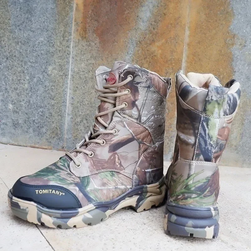 Botas de camuflaje del desierto para hombre, zapatos altos de combate especial para exteriores, zapatillas de deporte Hunter masculinas para fanáticos de CS - imagen 3