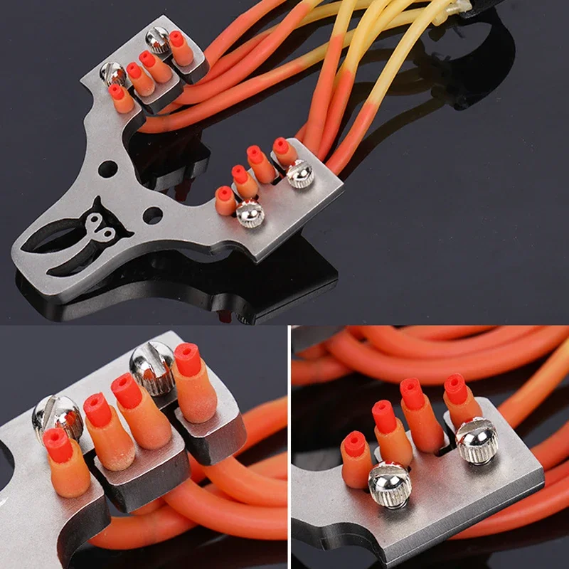 Catapulta de acero inoxidable con cabeza de arco, puerta de arco frontal de alta velocidad, dispositivo de liberación fuerte DIY, accesorio de catapulta, herramienta de llave - imagen 5