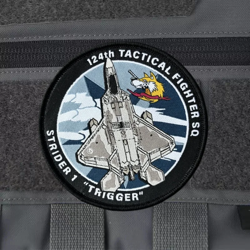 Parche de tela de combate Ace, juego táctico, insignia de moral circundante, parches militares con gancho, pegatinas para ropa y mochila - imagen 4