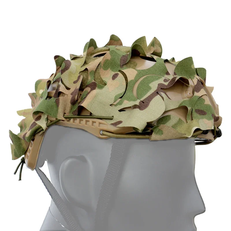 Cubierta táctica para casco Airsoft, cubierta para casco militar de camuflaje para accesorios militares Fast MH PJ BJ Paintball - imagen 4